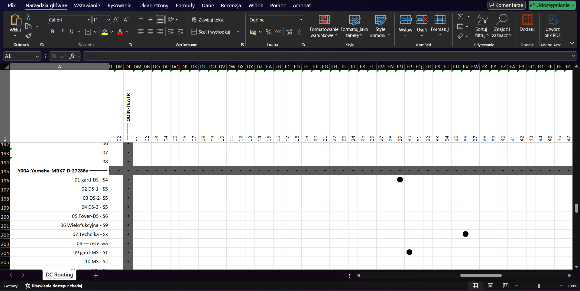 XLSX export